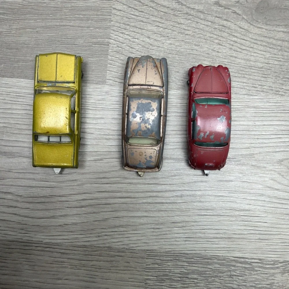 Matchbox Lesney No. 65 Jaguar 3.4 Litre, No. 28 Jaguar MK10, No.36 Opel Diplomat